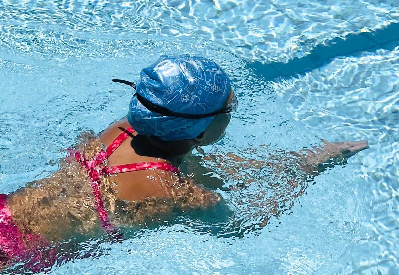 breaststroke taking a breath