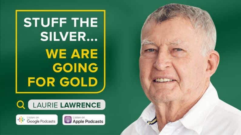 Laurie lawrence's podcast green background