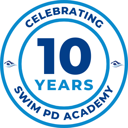 Swim PD Academy 10 years logo